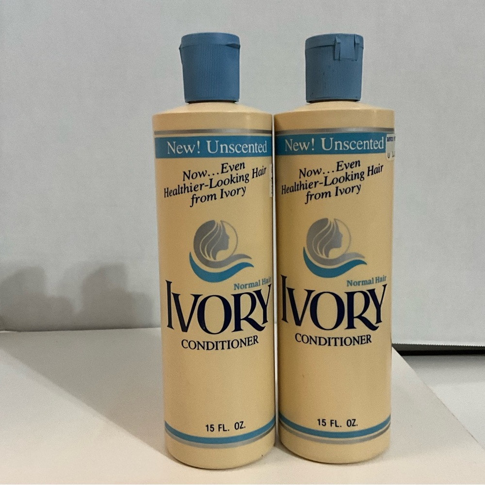 Vintage 1982 Ivory Unscented Conditioner Set of 2 Never Used Full Bottles